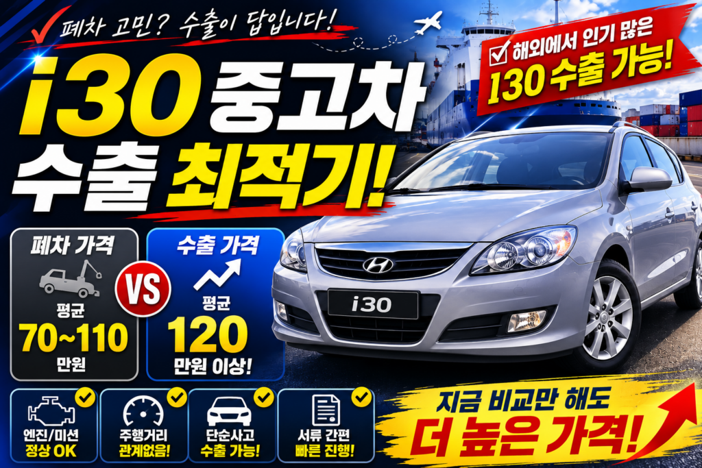 I30중고차수출